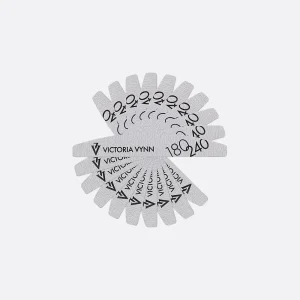 180/240 crescent file, white, 10 pcs.